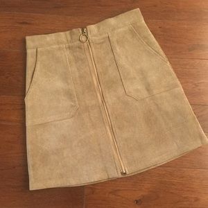 Chicwish corduroy zip up skirt